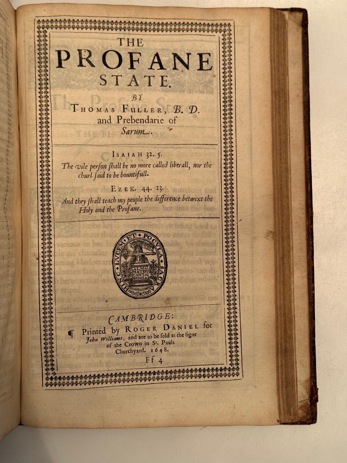 Thomas Fuller's History of the Holy War & The Holy State 1640-8