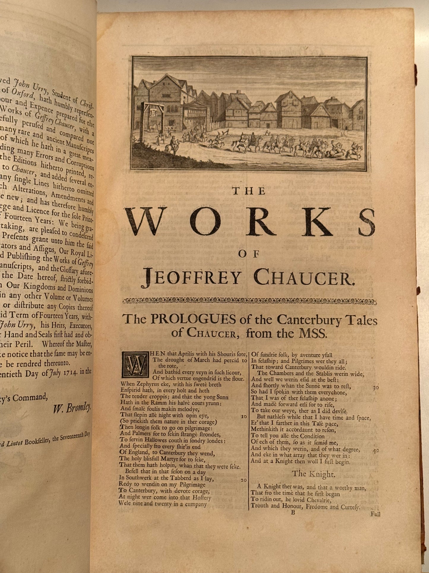 The Works of Geoffrey Chaucer 1721 John Urry Edition