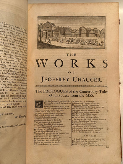 The Works of Geoffrey Chaucer 1721 John Urry Edition
