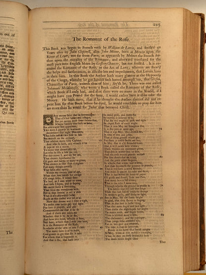 The Works of Geoffrey Chaucer 1721 John Urry Edition