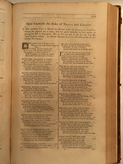 The Works of Geoffrey Chaucer 1721 John Urry Edition