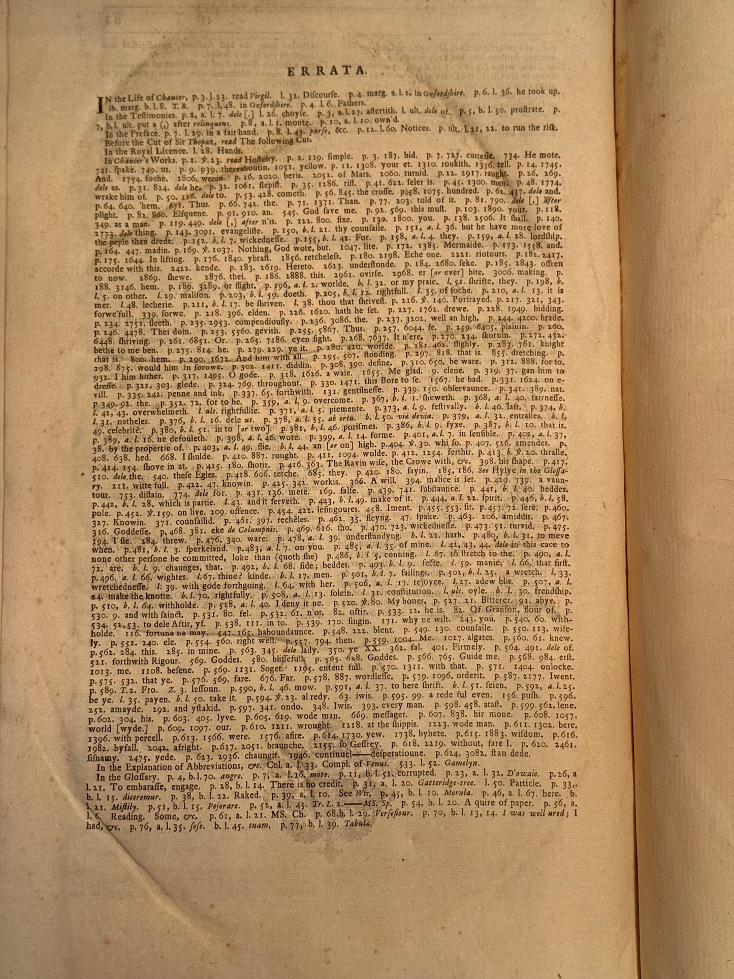 The Works of Geoffrey Chaucer 1721 John Urry Edition
