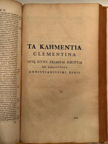 The Apostolic Fathers 1672 First Edition