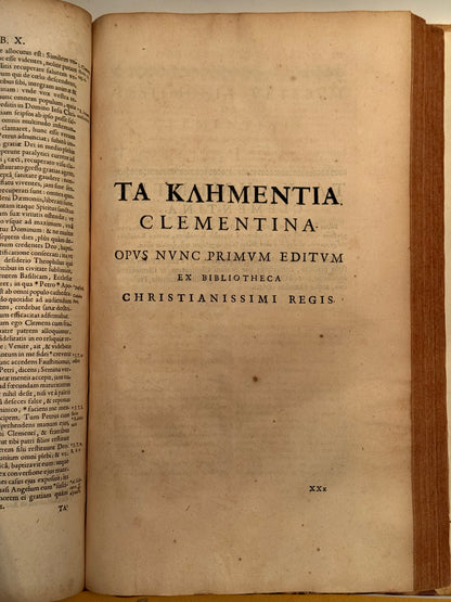 The Apostolic Fathers 1672 First Edition