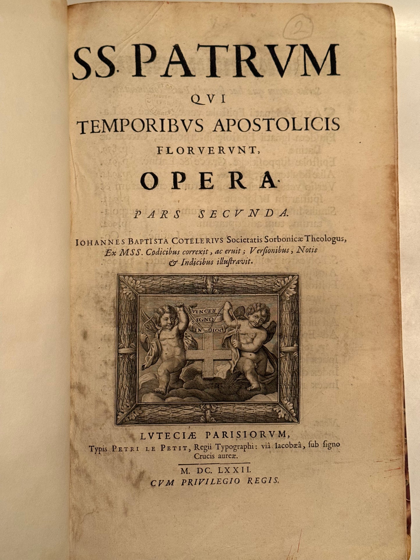 The Apostolic Fathers 1672 First Edition