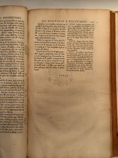 The Apostolic Fathers 1672 First Edition