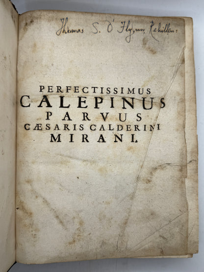 Perfectissimus Calepinus Parvus 1754