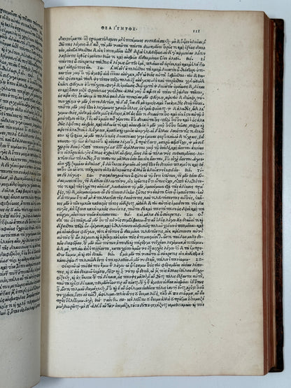 The Editio Princeps of Plato 1513; One of the Most Important Printings of the Aldine Press