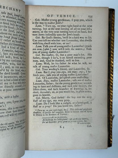 The Plays of William Shakespeare 1773 Samuel Johnson Edition