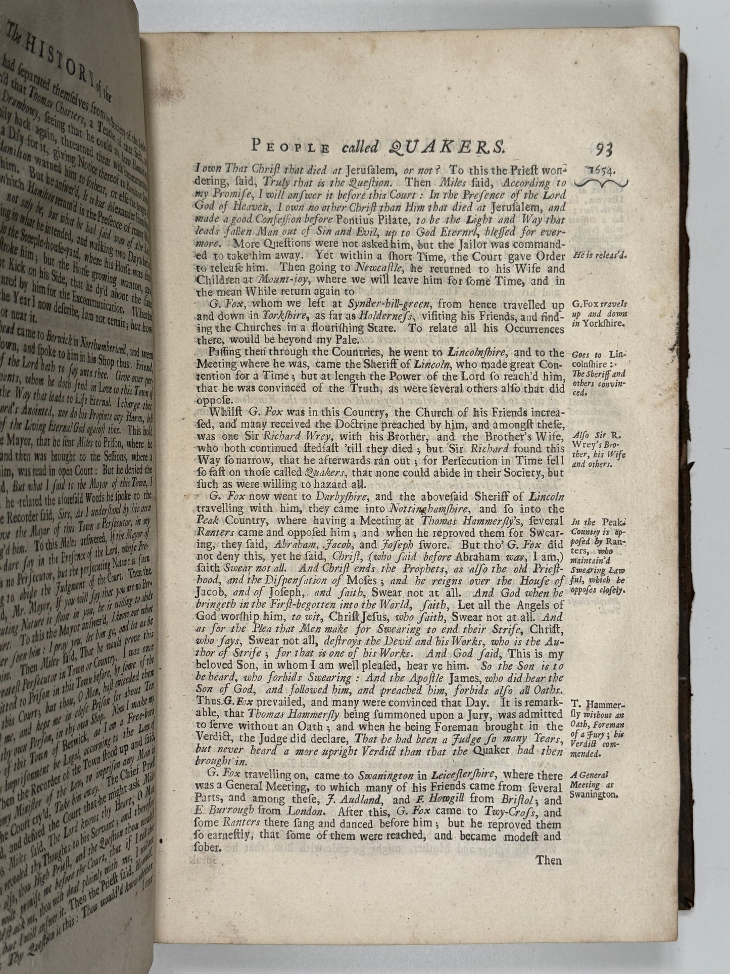 The History of the Quakers by William Sewel 1725