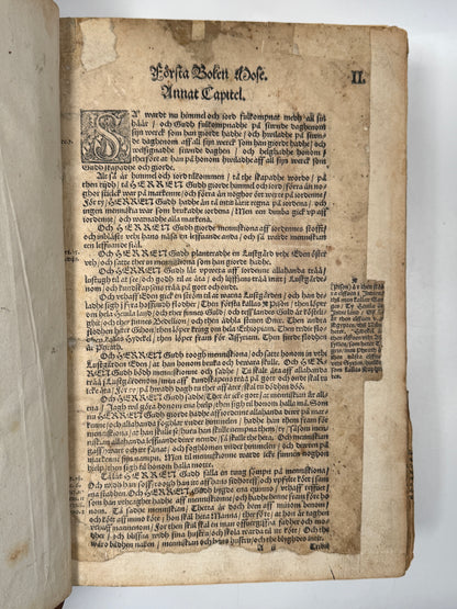The Gustav Vasa Bible 1540 Editio Princeps of the Swedish Bible
