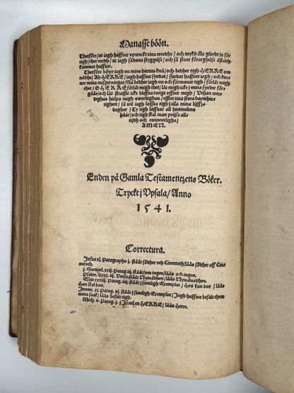 The Gustav Vasa Bible 1540 Editio Princeps of the Swedish Bible