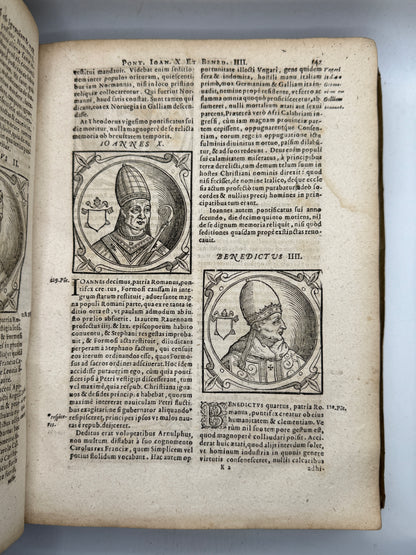 The History of the Popes by B. Platina 1600