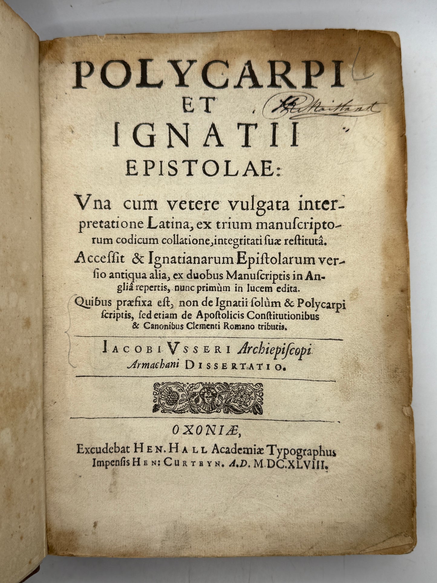 The Epistles of Polycarp & Ignatius 1648