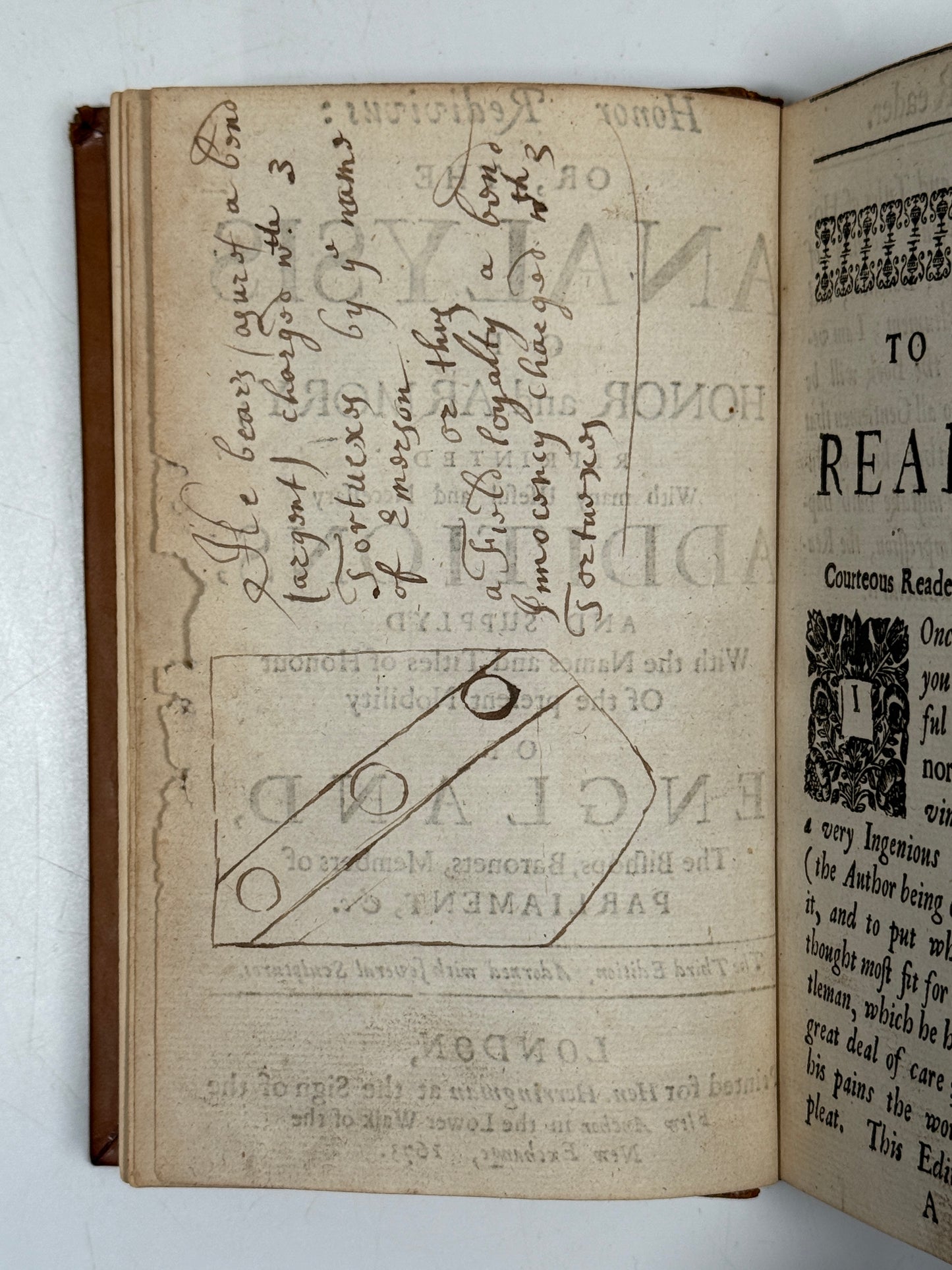 The Analysis of Honor and Armory 1673