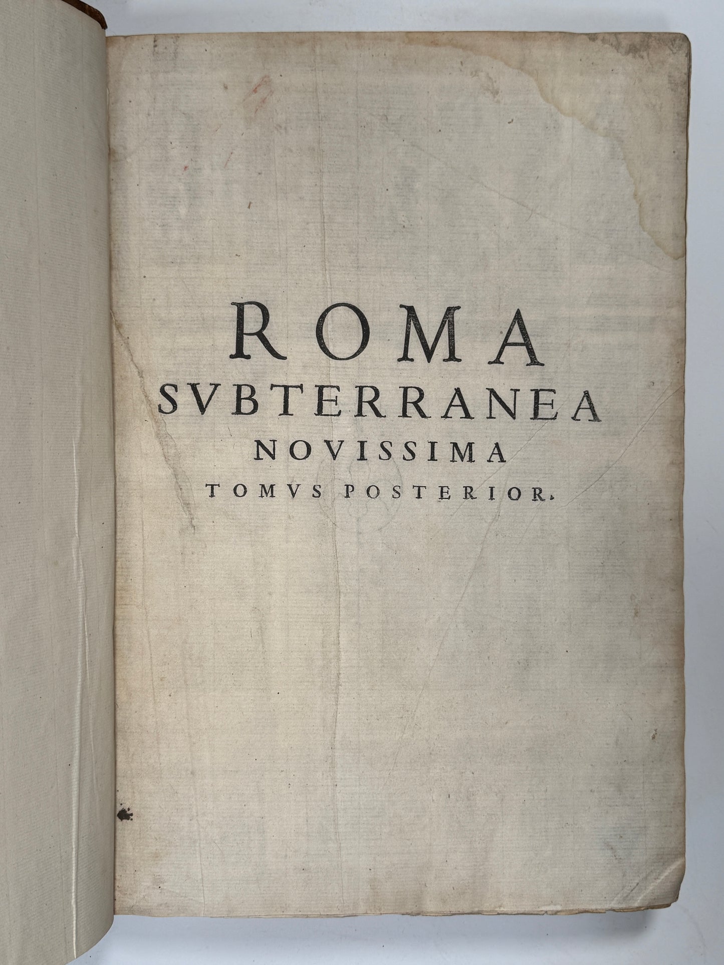 Roma Subterranea 1651 First Edition