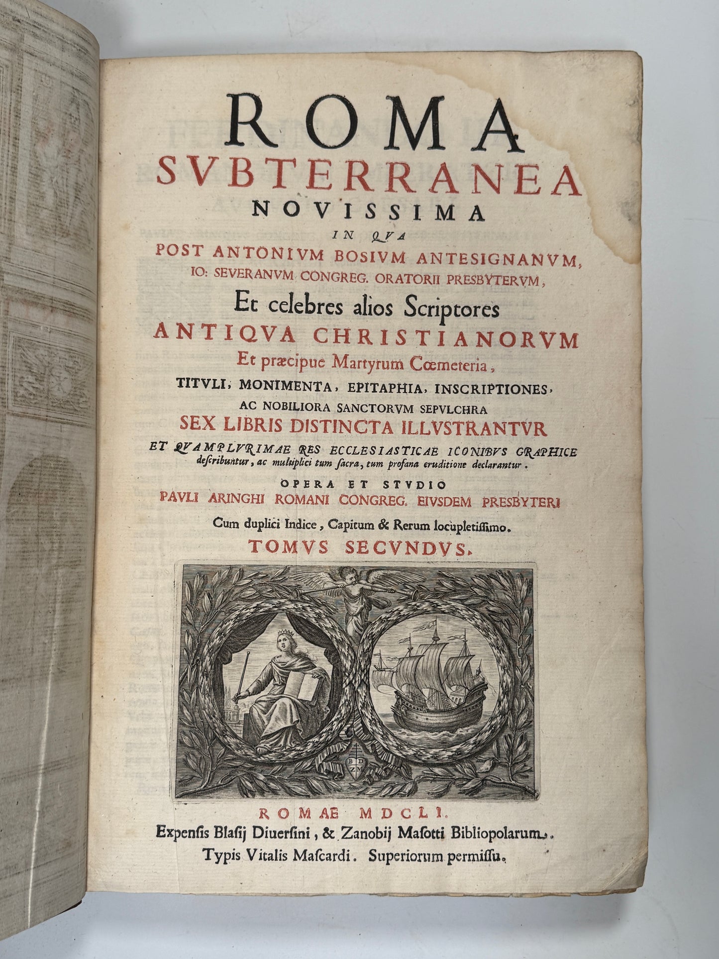 Roma Subterranea 1651 First Edition