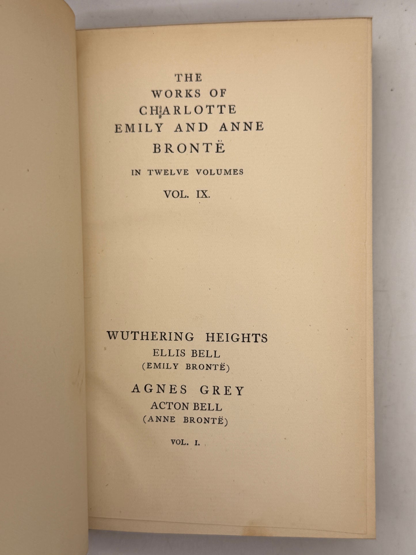 The Works of the Brontë Sisters 1893