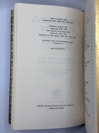 Other Men's Flowers, Poetry Compiled by A. P. Wavell 1978