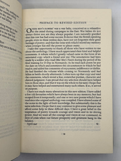 Other Men's Flowers, Poetry Compiled by A. P. Wavell 1978