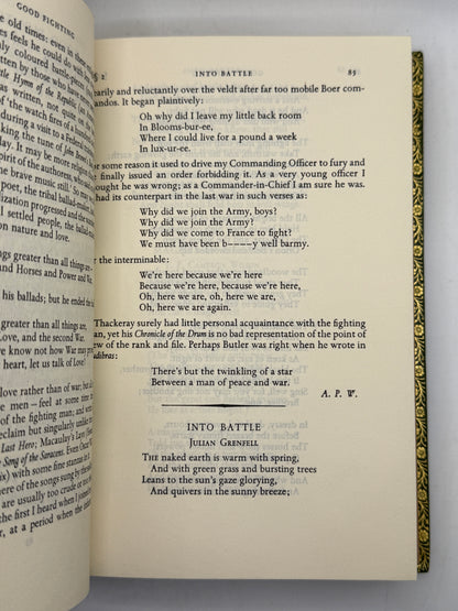 Other Men's Flowers, Poetry Compiled by A. P. Wavell 1978