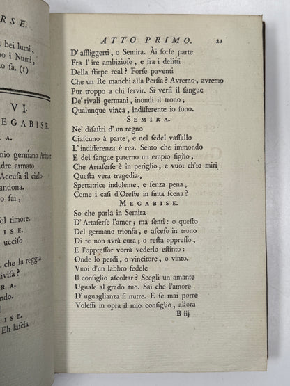 Works of Pietro Metastasio 1780