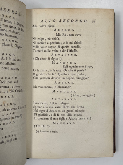 Works of Pietro Metastasio 1780