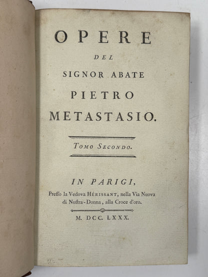 Works of Pietro Metastasio 1780