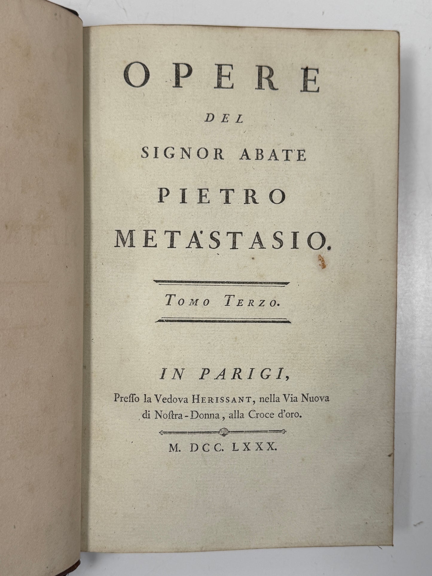 Works of Pietro Metastasio 1780