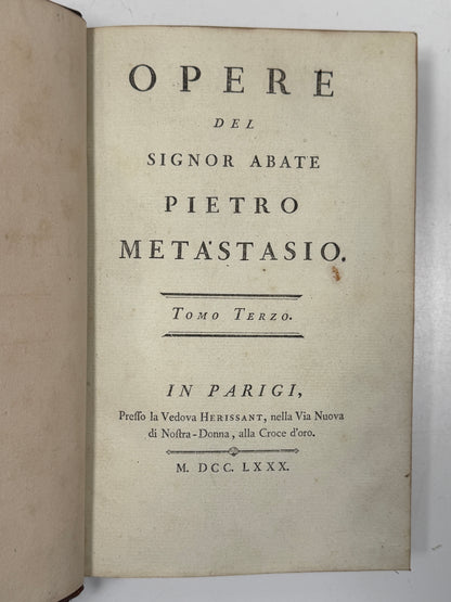 Works of Pietro Metastasio 1780