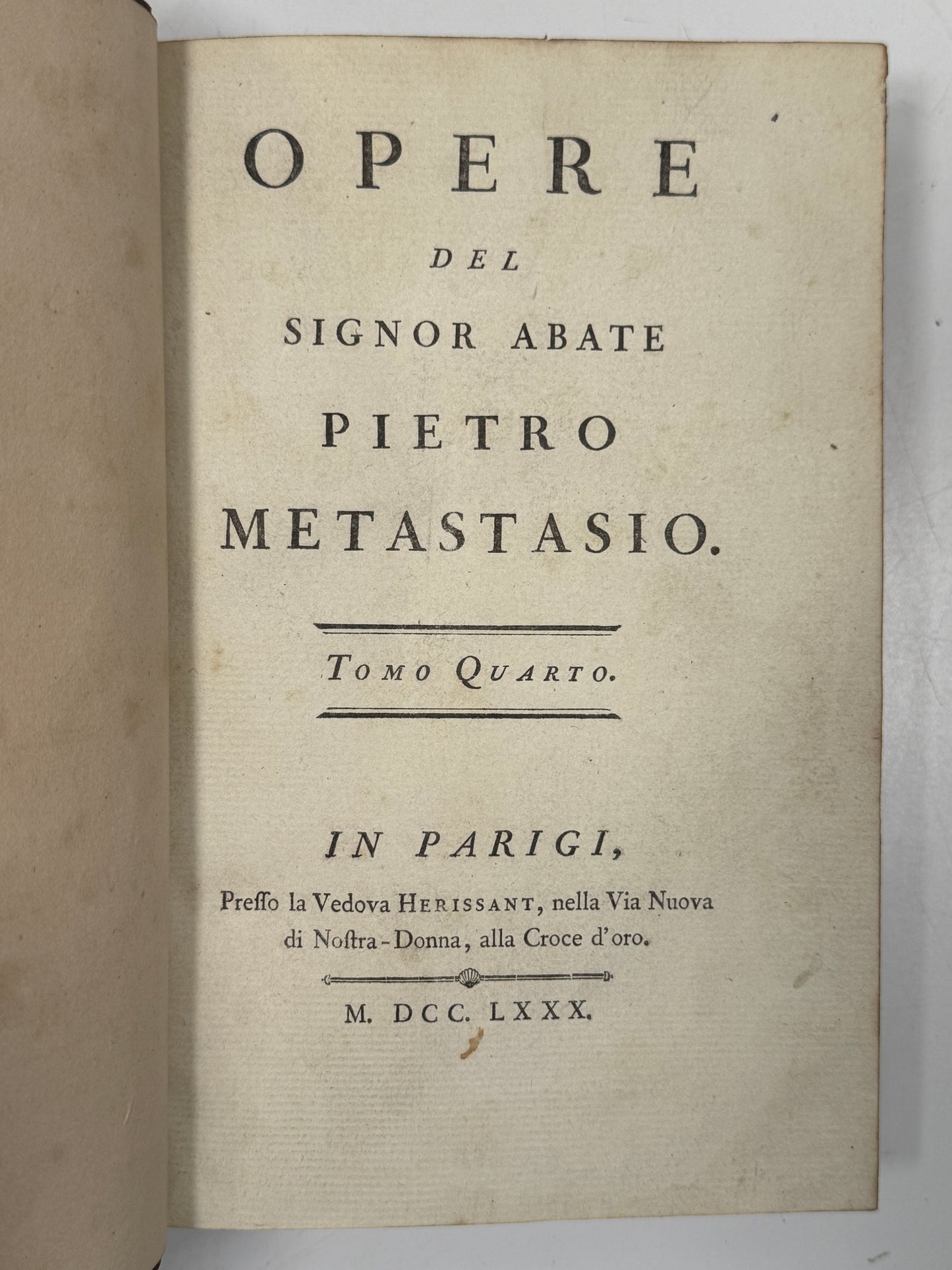 Works of Pietro Metastasio 1780