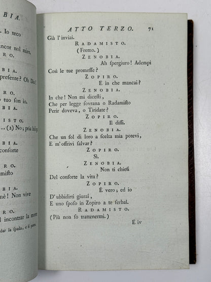 Works of Pietro Metastasio 1780