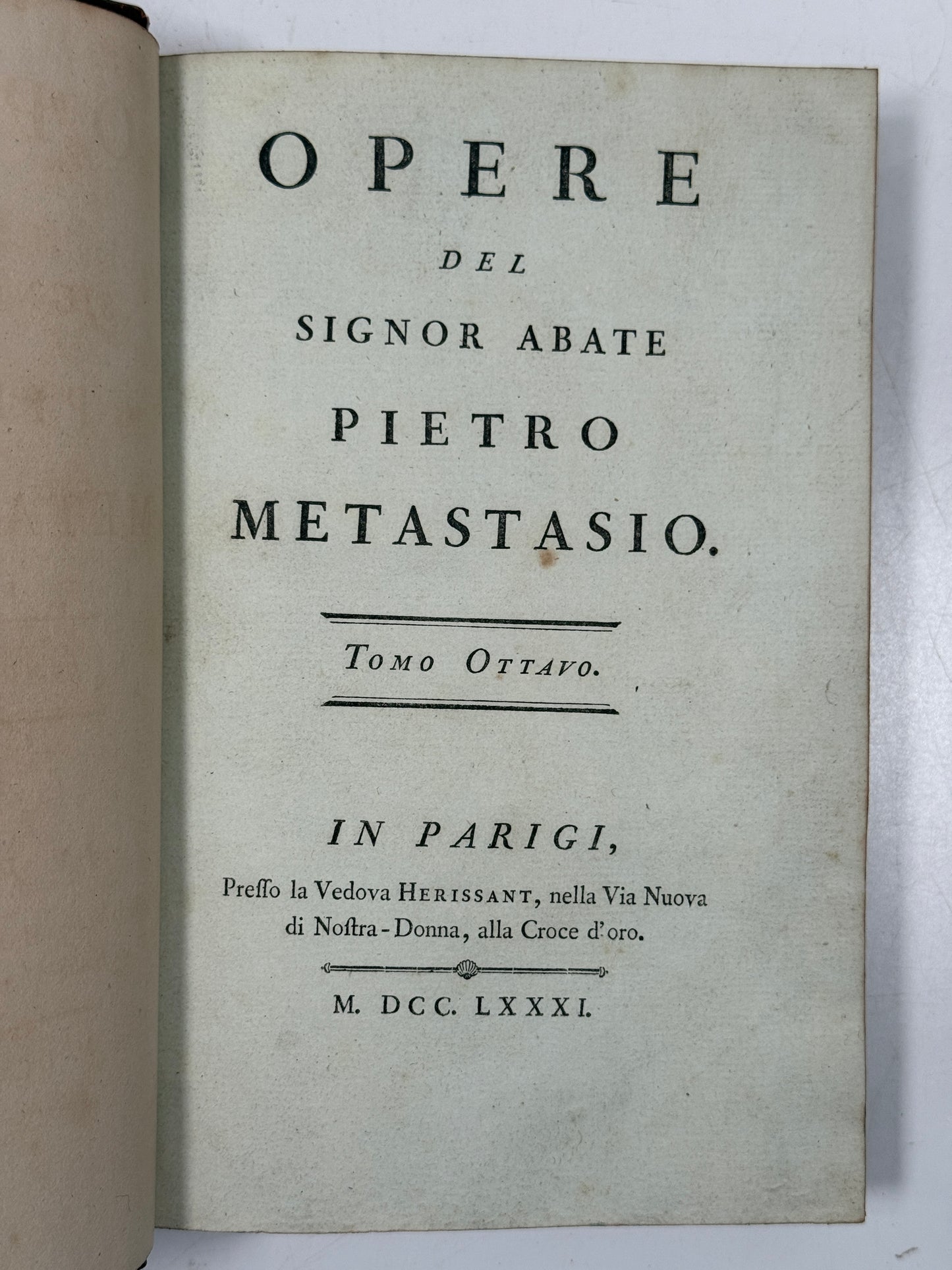 Works of Pietro Metastasio 1780
