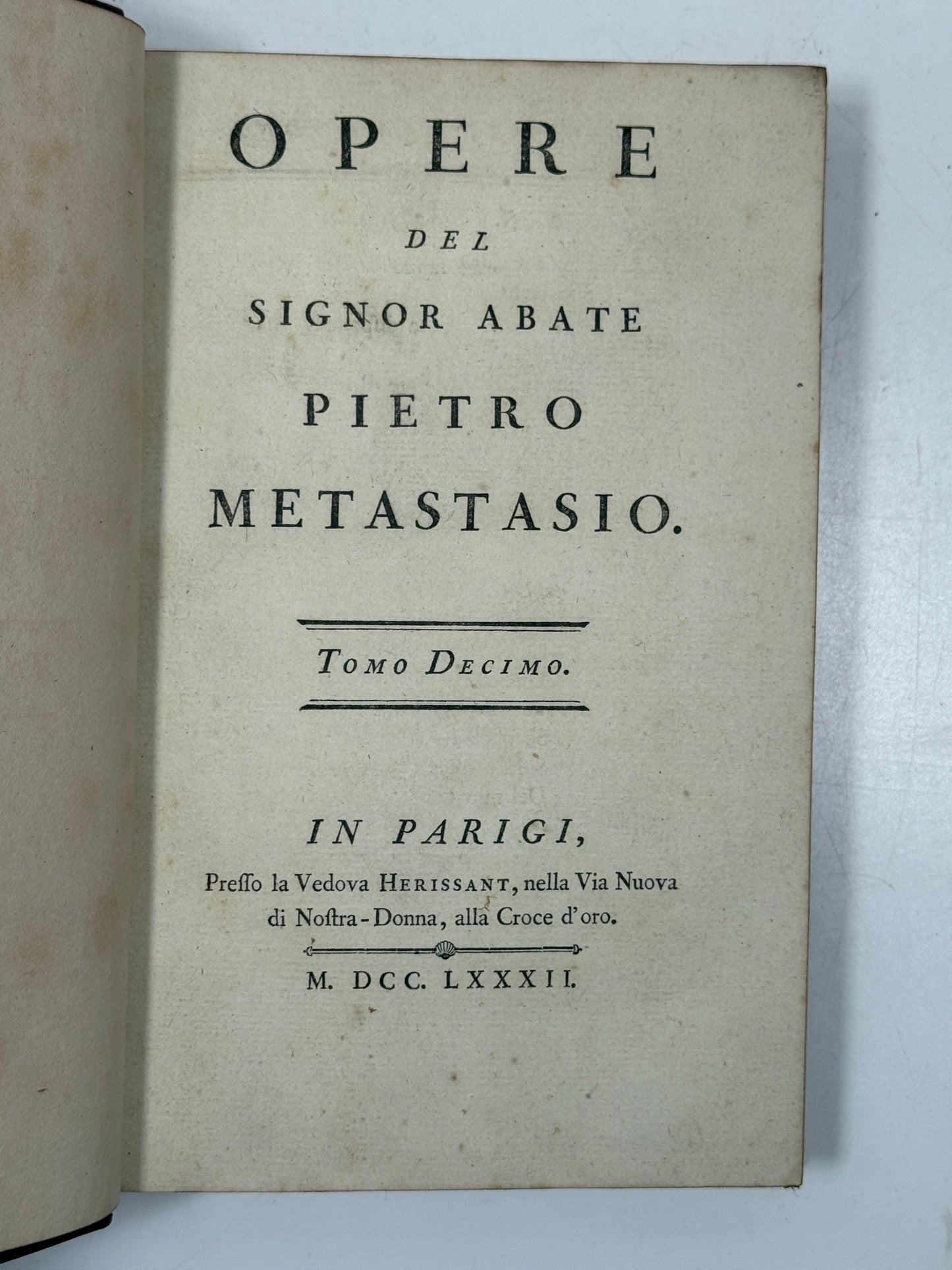 Works of Pietro Metastasio 1780