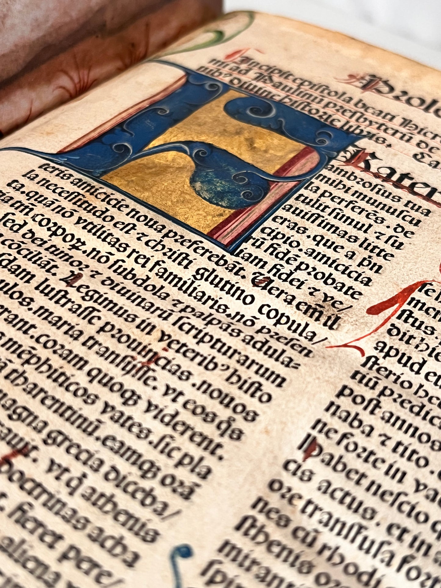 Biblia Sacra 1487 Incunable Illuminated Bible