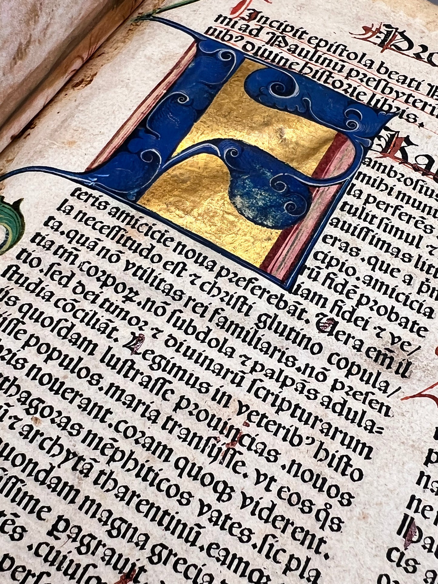 Biblia Sacra 1487 Incunable Illuminated Bible