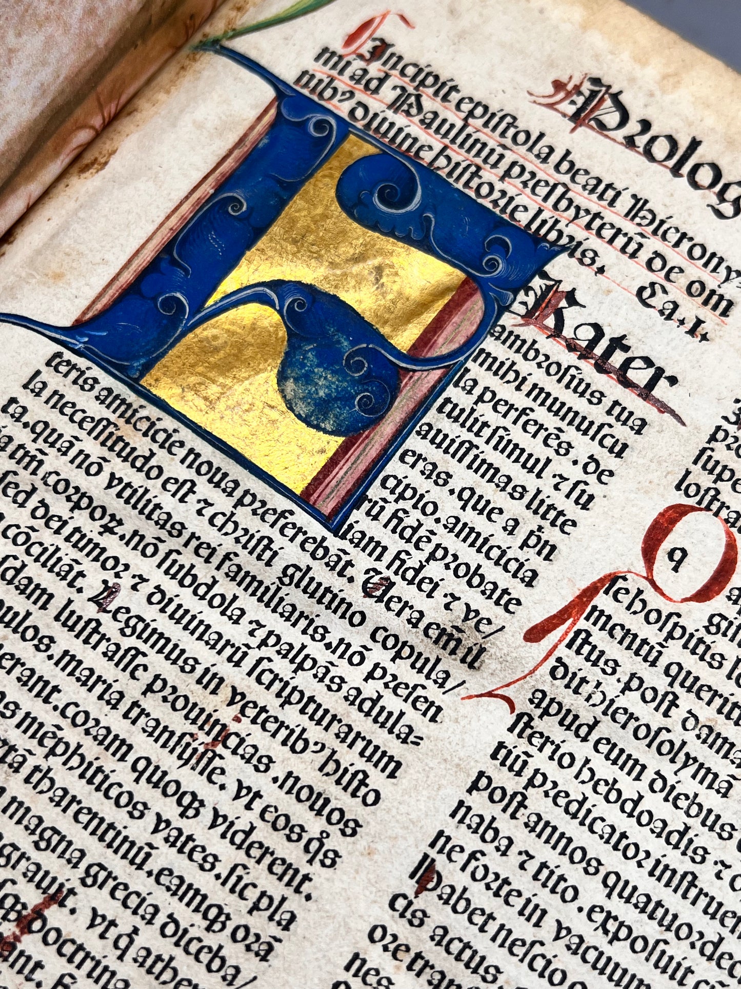 Biblia Sacra 1487 Incunable Illuminated Bible