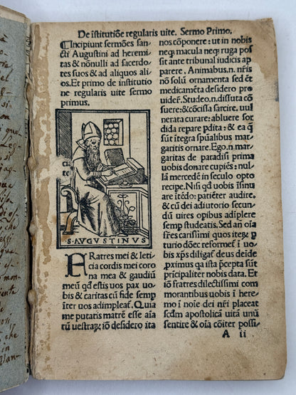 Sermones Sancti Augustini ad heremitas 1517