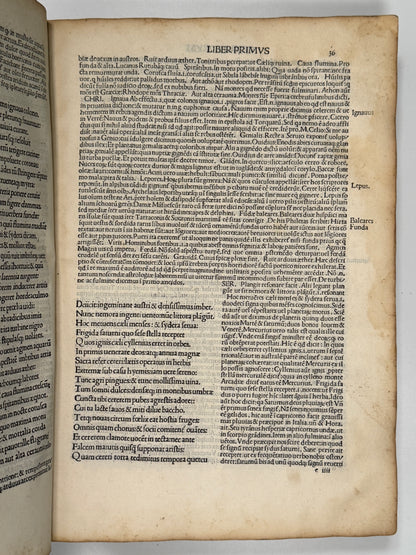 The Works of Virgil 1489 Incunable; Cristoforo Landino's Commentary; Aeneid