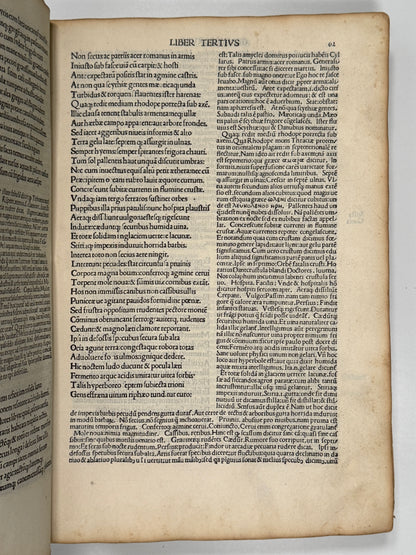 The Works of Virgil 1489 Incunable; Cristoforo Landino's Commentary; Aeneid