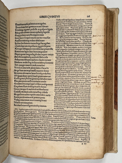 The Works of Virgil 1489 Incunable; Cristoforo Landino's Commentary; Aeneid