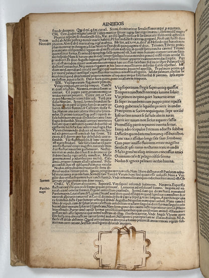 The Works of Virgil 1489 Incunable; Cristoforo Landino's Commentary; Aeneid