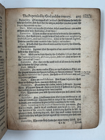 Conference Betweene John Rainoldes and John Hart 1598