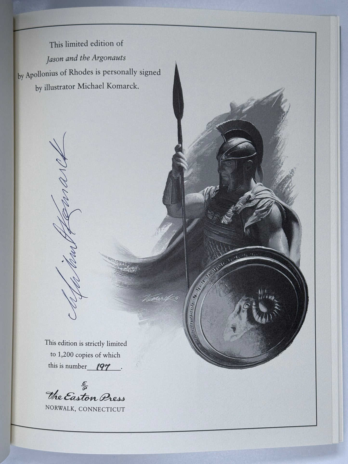 Jason and the Argonauts Easton Press 2014 Signed Limited Edition w/Slipcase