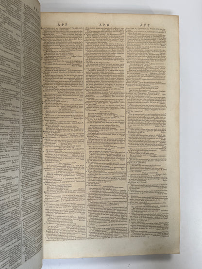 Samuel Johnson's Dictionary of the English Language 1786 Harrison Ed.
