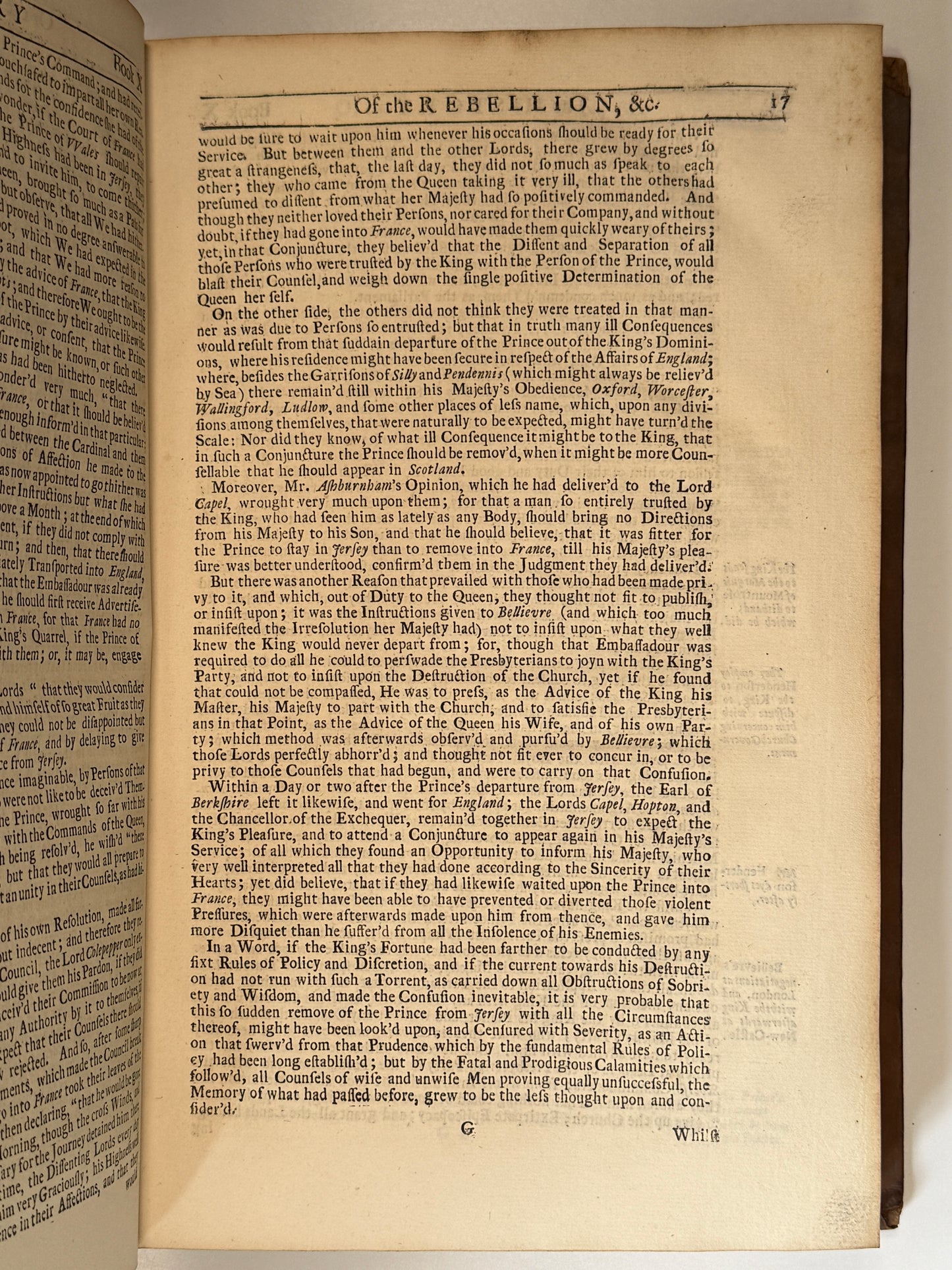 The History of the Rebellion and Civil Wars in England 1719