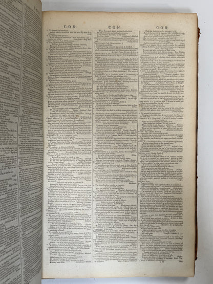 Samuel Johnson's Dictionary of the English Language 1786 Harrison Ed.