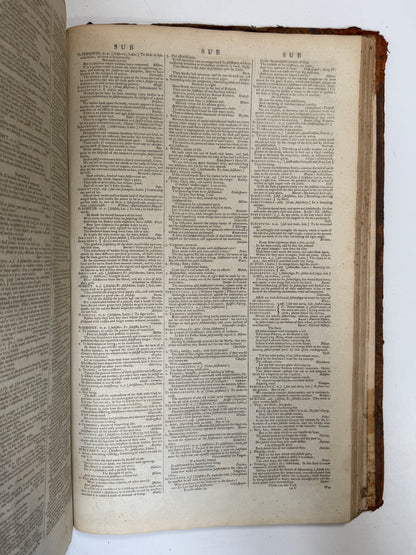 Samuel Johnson's Dictionary of the English Language 1786 Harrison Ed.