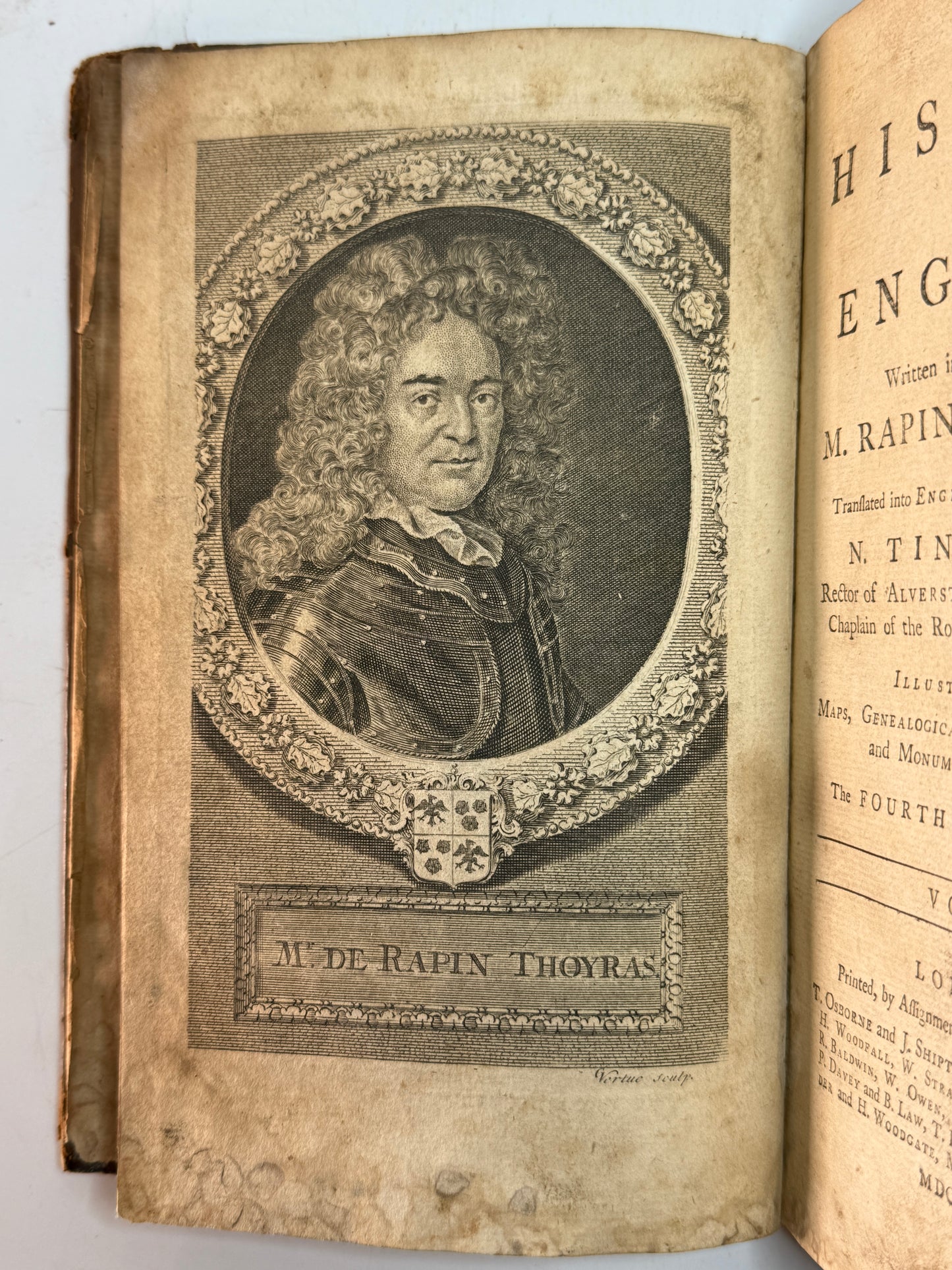 Rapin's History of England 1757 in Contemporary Bindings, 21 Volumes, Tindal Edition