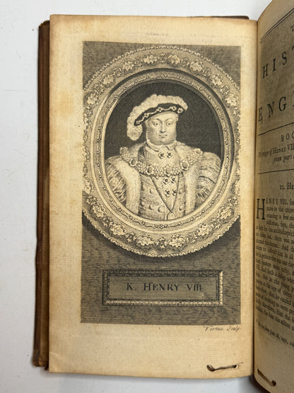 Rapin's History of England 1757 in Contemporary Bindings, 21 Volumes, Tindal Edition